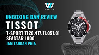 REVIEW JAM TANGAN TISSOT TSport T1204171105101 Seastar 1000 Chronograph [upl. by Nawuj]