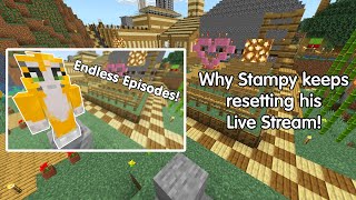 Why Stampy keeps resetting his live stream [upl. by Nelie]