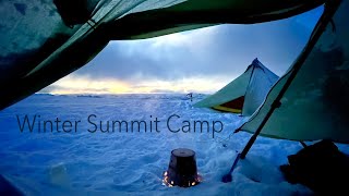 Winter Summit Wild Camp in Snow  Cairngorms Scotland [upl. by Greenquist]