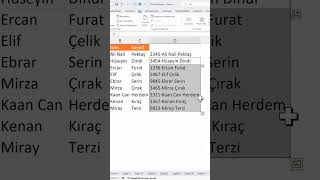 Excel’de Verileri Birleştirmenin En Kolay Yolu excelpratik exceltips excel [upl. by Roselyn]