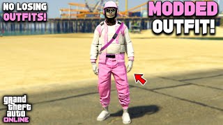 GTA 5 Online Easy Pink Joggers Modded Outfit With Glitched Armor No Transfer [upl. by Peterman]