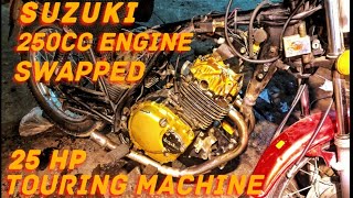 SUZUKI  250cc  SWAPPED  GS150 [upl. by Aynotak]