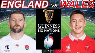 ENGLAND vs WALES Six Nations 2024 Live Commentary [upl. by Gnilyam648]