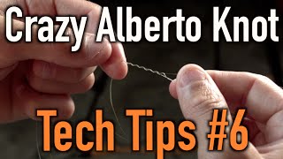 How to Tie Braided Line to Flurocarbon OR Monofilament Crazy Alberto Knot [upl. by Bergess]