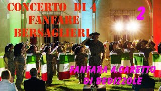 CONCERTO DI 4 FANFARE  FANFARA BERSAGLIERI DI BEDIZZOLE Parte 2 di 5 [upl. by Ayanet]