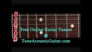 Open G Tuning  Open G Major Online Guitar Tuner [upl. by Thorstein]