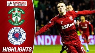 Hibernian 03 Rangers  Kent Aribo and Defoe Net in Easy Victory  Ladbrokes Premiership [upl. by Garibold]