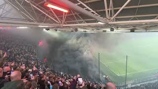 Feyenoord Ajax Beker 2023 We zijn begonnen…met vuurwerk [upl. by Lebazej]