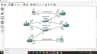 ENRRUTAMIENTO ESTÁTICO EN GNS3 [upl. by Weidar]