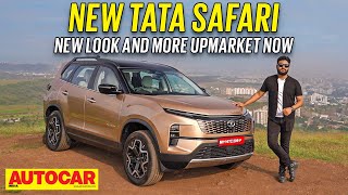 Tata Safari facelift review  Flagship SUV goes more upmarket  First Drive  Autocar India [upl. by Alesiram424]