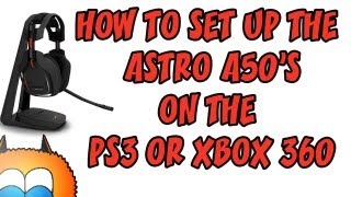 HOW TO SET UP ASTRO A50s ON THE PS3 AND XBOX 360  The Astro A50 Wireless Gaming Headset [upl. by Suiratnod]