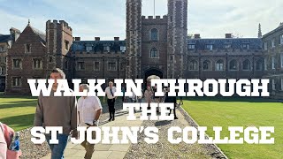 Walk in through The St Johns College Bridge The Gap 2024 Charity Walk in Cambridge [upl. by Gaulin]