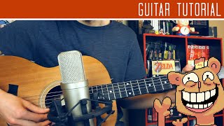 Undertale  Shop Theme guitar tutorial [upl. by Anahc188]