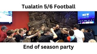 Tualatin 56 Football end of season speeches [upl. by Nodnrb]