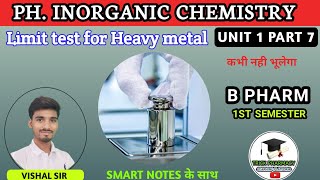 Limit test for Heavy metal  Pharmaceutical inorganic chemistry B pharmacy 1st semester [upl. by Sharos]