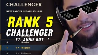 Imaqtpie  RANK 5 TO RANK 1 CHALLENGER ANNIE BOTampSHIPHTURampALTEC CAMEO AS BACKGROUND CHARACTERS [upl. by Poree151]