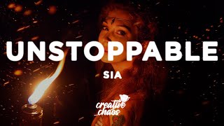 Sia  Unstoppable Lyrics slowed  reverb [upl. by Arramat]