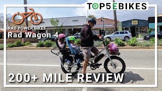 Rad Power Bikes RadWagon 4 Full Review after 200 Miles including component swaps [upl. by Nahama]