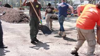 Urban Community Composting How To Walk Turn a Windrow [upl. by Enened739]