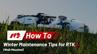 Winter Maintenance Tips for RTK Reference Station amp Solar Panel WallMounted [upl. by Aila550]