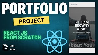 CREATE Your Dream React Portfolio Website from Scratch TODAY  Easiest way [upl. by Hniht]