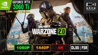 COD WARZONE 2  3700x RTX 3060 Ti  1080P  1440P  4K  DLSS  FSR  Benchmark [upl. by Sunev]