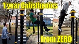 My REAL 1 year Calisthenics transformation Starting from ZERO [upl. by Greta]