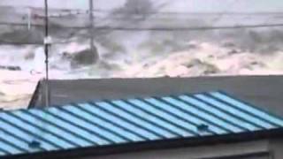 Massive Tsunami in Miyaki overtops tsunami barriers Stabilized [upl. by Debarath699]