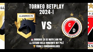 EnVivo Cuadrangulares Llaneros FC vs Cúcuta Deportivo TorneoBetplay2024I Fecha 3 [upl. by Combs158]