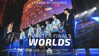 Cloud9 LoL  WORLDS  Quarter Finals Highlights [upl. by Lyj]