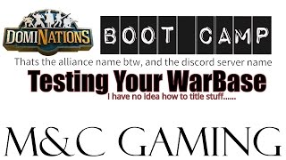 DomiNations How To  Beginner guide to your war base [upl. by Biggs244]