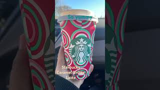 Starbucks Caramel Brulle Latte love [upl. by Gavrila]