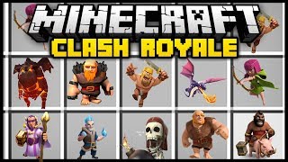 Minecraft CLASH ROYALE  CLASH OF CLANS MOD Mod Showcase [upl. by Ennis]