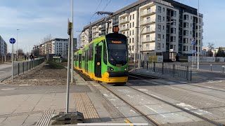 Tramwaje Poznań Styczeń 2024 Trasa Kórnicka [upl. by Fabrin402]