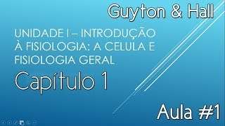 Fisiologia  Organização Funcional do Corpo e quotMeio Internoquot Capítulo 1 [upl. by Faunie]