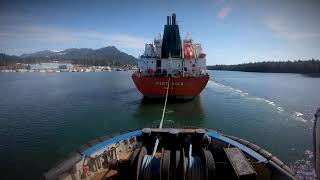 The First Tanker Departure from Pembina LPG Export Terminal in Prince Rupert BC [upl. by Westerfield]