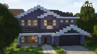 Minecraft Suburban House Tutorial 13 [upl. by Obie]