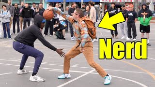 Nerd SERIOUSLY TESTED Hooping vs REAL HOOPERS Greatest Challenge Yet [upl. by Knah569]