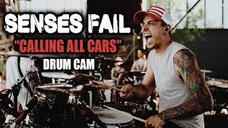 Senses Fail  Calling All Cars  Drum Cam LIVE [upl. by Rhodia]