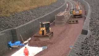 Borders Railway Stow final track preparations [upl. by Kantos]