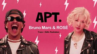 APT  ROSÉ amp Bruno Mars  Lyrics  Vietsub  Peekaboo [upl. by Ayotaj]