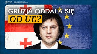 Tbilisi zawiesza integrację z UE Protesty w Gruzji [upl. by Aniala939]