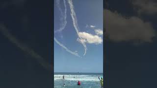 USAF THUNDERBIRDS PERFORMS 🎭 CROSSING SILVER BREAK AT ATLANTIC CITY AIRSHOW 2018 [upl. by Sass]