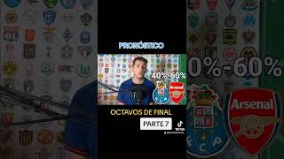 PREDICCIÓN PORTO vs ARSENAL OCTAVOS de CHAMPIONS LEAGUE trending viral youtubeshorts shorts [upl. by Sldney45]