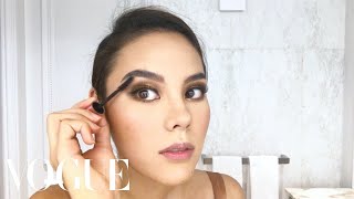 Catriona Grays Miss Universe Makeup Routine  Beauty Secrets  Vogue [upl. by Aitropal]