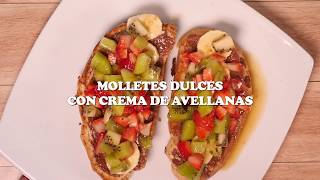 Como Preparar Molletes Dulces con Crema de Avellanas CocinaTv por Juan Gonzalo Angel [upl. by Lightman]