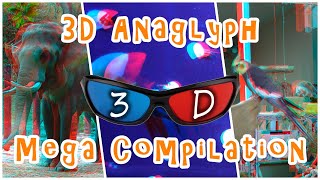 3D Anaglyph  16 video mega compilation  Red and bluecyan glasses needed [upl. by Anella88]