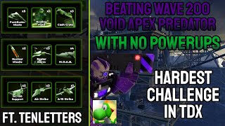 TDX  Beating Void Apex Predator Without Powerups [upl. by Novyaj]