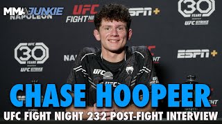 Chase Hooper Wants Claudio Puelles in Battle of Leg Lock Specialists  UFC Fight Night 232 [upl. by Zerat]