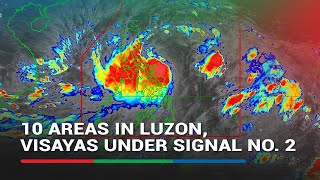 Kristine moves closer to PH 10 areas in Luzon Visayas under Signal No 2  ABSCBN News [upl. by Jennifer]